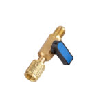 hvac a/c straight shut off ball valve adapter for r134a r22 r12 r410a 1/4" fit